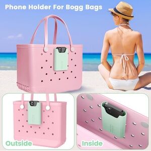 Silicone Phone Holder for Bogg Bag, Cell Phone Case Holder, Bogg Bag Accessor...